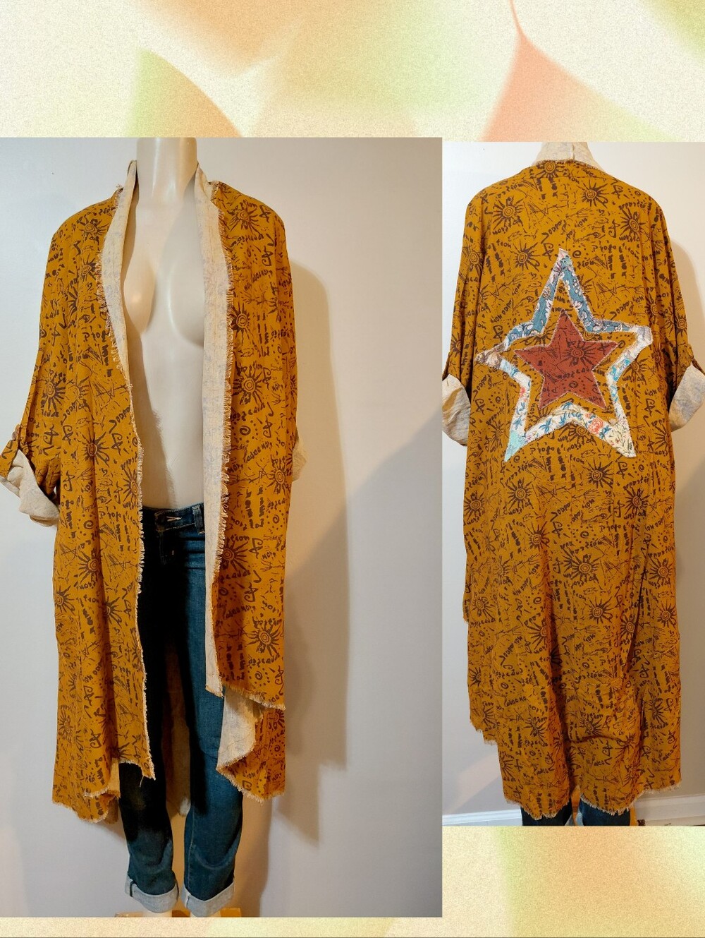 Boho Mustard Star Duster